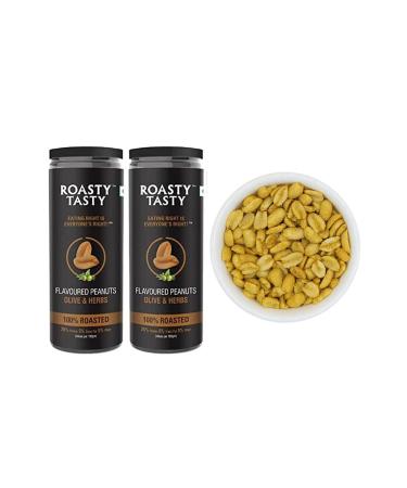Roasty Tasty Flavoured Peanuts - Olive | Combo Pack Offer: Pack of 2-300gm (150gm Each)