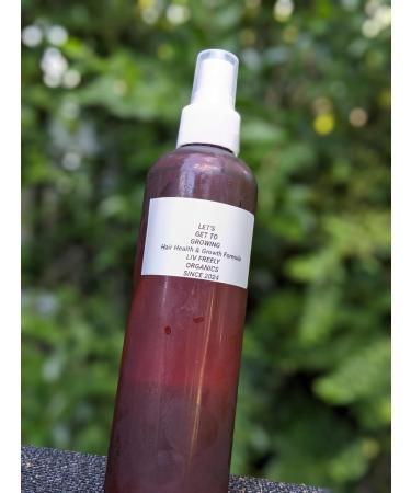 Organic Hair Growth Formula - Let s Get To Growing! Rose Water & Vitamin E Hair Mist for Long Strong Frizz-Free Hair by Liv Freely Organics - Buy Online on GoSupps.com