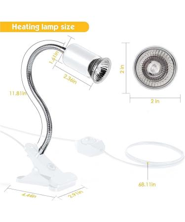 Shengruili Turtle Heat Lamp | 25W & 50W Reptile Terrarium Light for Turtles | Optimal Heating Solution for Reptiles - Buy Online on GoSupps.com