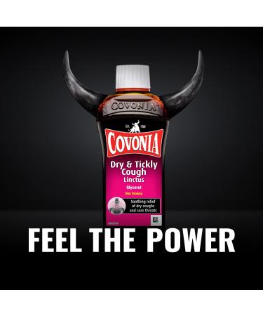 Covonia Dry & Tickly Cough Linctus 150ml - Soothing Relief for Dry Coughs and Sore Throats - Buy Online on GoSupps.com