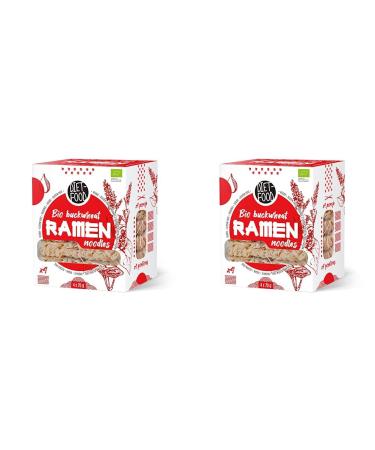 Diet -Food Bio Ramen Buckwheat Gluten -free vegetarian and vegan food Fat -free soy -free water -free water -soluble diet noodles Low calorie content 280 g (pack with 2) organic BuckWheat Noodle 100% - Ramen 280 g (2 -pack)