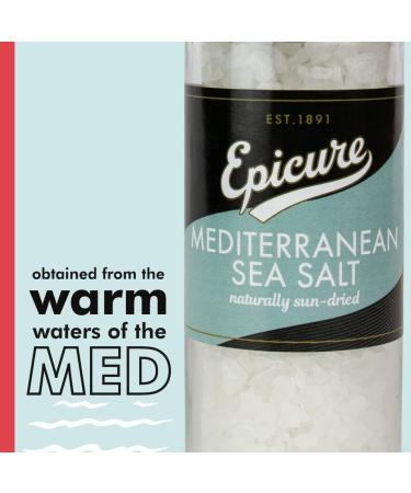 Epicure Mediterranean Sea Salt Freshly Ground Seasoning Grinders 270 g (Pack of 1) Mediterranean Sea Salt Single - Buy Online on GoSupps.com