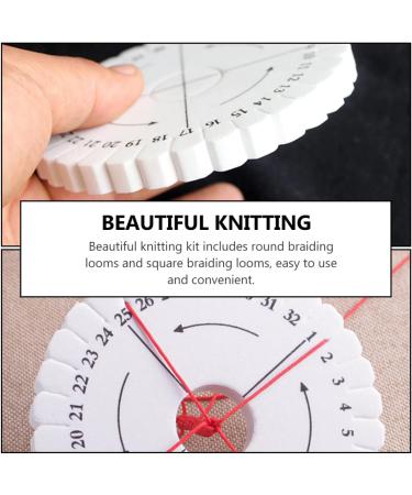 24pcs Beaded Accessories Foam DIY Kumihimo Eva Round Knitting Plates Set - Buy Online on GoSupps.com