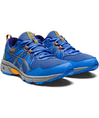 ASICS Kid's Gel-Venture 8 Grade School Running Shoes - Blue Coast/Dive Blue - Size 4 Big Kid - Buy Online on GoSupps.com