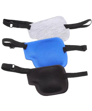 3pcs Single Eye Mask Daily Use Eye Patches Flower Clips for Women Amblyopia Patches Reusable Eye Patch Pirate Accessories Wall Paw Dish Eye Cover Outdoor 3D Polyester Goggles Assorted Color 1 10.00X7.00X0.50CM