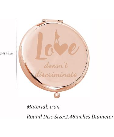 Musical-Inspired Broadway Lover Compact Mirror - Love Doesn't Discriminate Gift for Music Fans - Buy Online on GoSupps.com