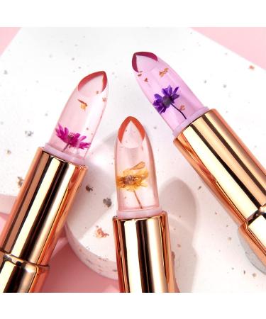 Petansy Flower Lipstick Set - Color Changing Magic Jelly Lipstick - Moisturizing pH Lip Balm Set - Buy Online on GoSupps.com