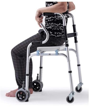 Drive Healthcare YC8301 Aluminum Alloy Folding Walking Frame with 4 Wheels and Seat Rear tyre Brakes Surprise Gift - Buy Online on GoSupps.com