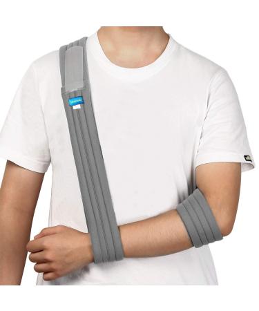 Unizooke Arm Sling - Medical Support Strap for Broken  Fractured Bones - Adjustable Shoulder Rotator Cuff Full Soft Immobilizer - For Left Right Arm Men Women(SimpleLightweightComfortable) - Buy Online on GoSupps.com