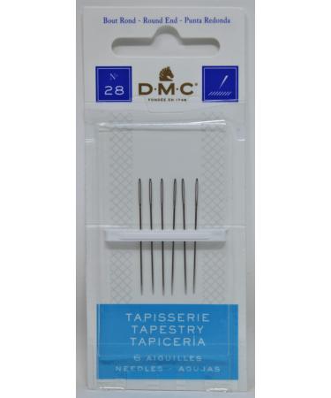 DMC Tapestry Hand Needles Size 28 5 Pack 1767-28 (12-Pack) Size-28-5/Pkg