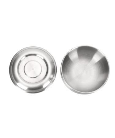 Fabater Beard Bowl Stainless Steel Shaving Soap Cup Easy to Clean Stylish Look with Lid for Home