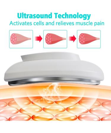 Buy Ems Neck Massager 5 Modes Wireless Device for Muscle Pain Relief & Lymphatic Drainage - Buy Online on GoSupps.com