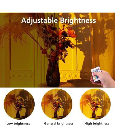 16 Colors Sunset Lamp - USB Sun Lamp with Remote Control | 180 Rotatable LED Projector for Selfies Parties & Decorations - Buy Online on GoSupps.com