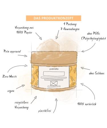 Puremetics Peel-Off Mask - Cocos Vanilla (65g) | 7 Applications | 100% Natural Vegan Plastic-Free | Zero Waste Natural Cosmetics for All Skin Types - Buy Online on GoSupps.com