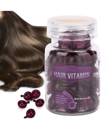 Capsules for hair care the dryness and frizz effect hair care hair care vitamin capsules moisturizing anti-frizz repair of hair damage essential oil (violet)