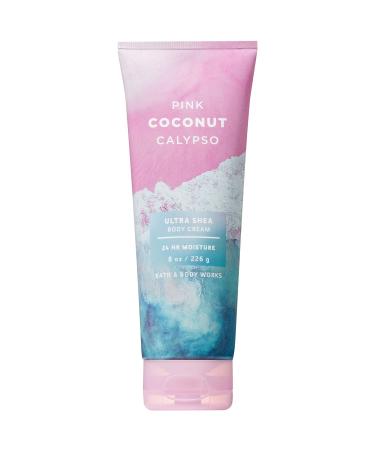 Bath and Body Works Pink Coconut Calypso Ultra Shea Body Cream 8 Ounce 2019 Edition