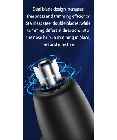 Ear and Nose Hair Trimmer 2024 | Painless USB Rechargeable | LED Display | Easy Clean | For Men & Women - Blue - Buy Online on GoSupps.com