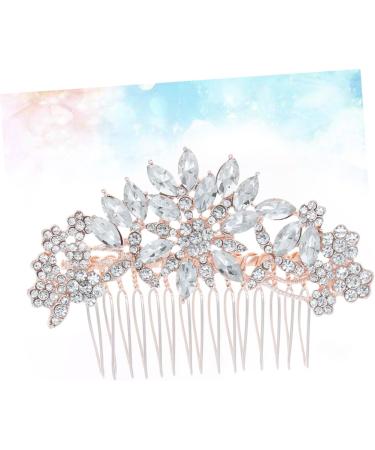 Angoily 1pc Hair Combs Hair Accessory for Women Rhinestone Headpiece Rhinestone Hair Clip Bridal Headpiece Comb Leg Garters for Thigh Accessories Korean Version Bride - Buy Online on GoSupps.com