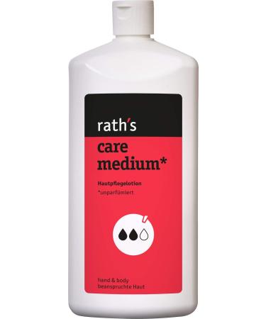 Rath's Care Medium - 1 -liter -unspoiled care lotion for stressed skin - rich in active ingredients microplastic -free with natural and valuable active ingredients