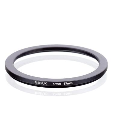 Rise(UK) 72-49/52/55/57/58/62/67 74-72 77-74/52/55/58/62/67/72/74 Step Down Filter Ring Adapter (77mm-67mm)