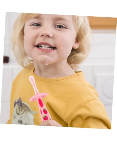 Minkissy 3-Pack Toddler Toothbrush Molar Toy - Pink Silicone Cleaning Brush & Massage Tool - Safe Food-Grade Accessories for Travel - Buy Online on GoSupps.com