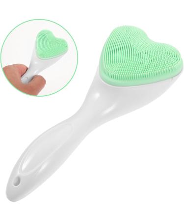Healeved Facial Cleansing Brush Silicone Waterproof Face Scrubber Heart Shape Manual Handheld Facial Exfoliator Blackhead Face Wash Brush for Deep Cleaning Skin Care - Buy Online on GoSupps.com