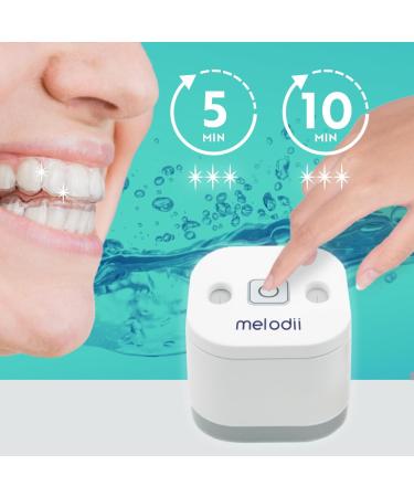 Ultrasound U-V Cleaner for Dentures & Jewelry - 45kHz Device for Tooth Rails Mouthguards Braces & Toothbrush Heads - White - Buy Online on GoSupps.com