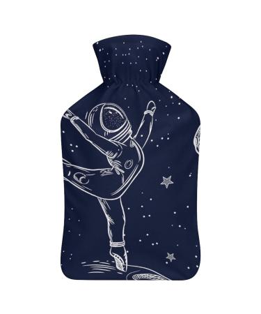 Hot Water Bottle With Lid Ballet Pose Rubber Hot Water Bag For Pain Relief Cramps Foot Warmer Hot And Cold Therapy