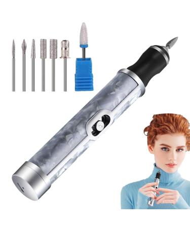 Nail Grinder for Human Electric Nail Drill Nail Grinder Manicure Toenail Sander for Thick Nails Cordless Professional Nail Removing Aezon Grey