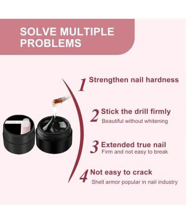 10PCS Nail Extension Fiberglass Kit with 20ml Nail Repair Gel - Long Lasting Anti-Cracking Fibers for Home Salon - Buy Online on GoSupps.com
