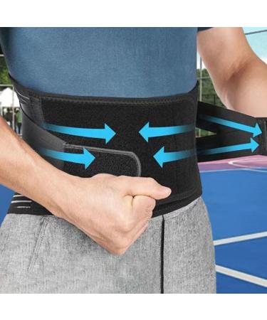 Lumbar Support Belt with Removable Waist Pad | Back Brace for Scoliosis & Sciatica Pain Relief | Adjustable & Breathable | Size M | Men & Women - Buy Online on GoSupps.com