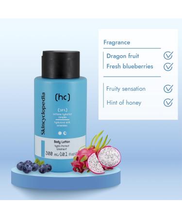 Skincyclopedia 10% Hyaluronic Acid Body Moisturiser with Glycerin Niacinamide Ceramides Shea Butter and Almond Oil - Firming Body Lotion - Powerful Hydrating Body Cream for All Skin Types 300ml - Buy Online on GoSupps.com