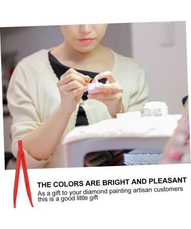 Beavorty 100 Pack Disposable Tweezers - Eyelash Manicure & Nail Art Tools | DIY Accessories & Fine Handicraft | 7.5x0.5cm Random Color - Buy Online on GoSupps.com