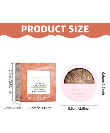 Fond de Teint en Poudre Correcteur de Couleur Poudre Libre protectrice Sous Forme Compacte Poudre Base Maquillage Fixante Multifonctions Couvrance Totale Anti Cernes Poudre (B) - Buy Online on GoSupps.com