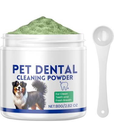 Shakven Green Powder for Dogs Teeth | 80g Gentle Green Powder Dog Stain Remover Dog Breath Freshener Teeth Care Products Safe Plaqueoff Powder for All Dog Types - Buy Online on GoSupps.com