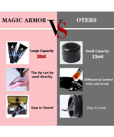 Buy Magic Armor Nail Art Strass Kleber Gel 30g - Professional Rhinestone Adhesive for DIY Nail Art | Perfect for Professionals & Beginners - Buy Online on GoSupps.com