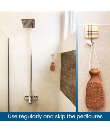 American Fur Handcrafted Foot Scrubber Pumice Stone Foot Exfoliator Scrubber Callus Remover Made of Natural Terra-Cotta - Buy Online on GoSupps.com