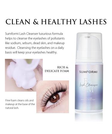 Premium Eyelash Extension Shampoo & Brush - Foaming Cleaner for Salons & Home Care | 100ml - Buy Online on GoSupps.com