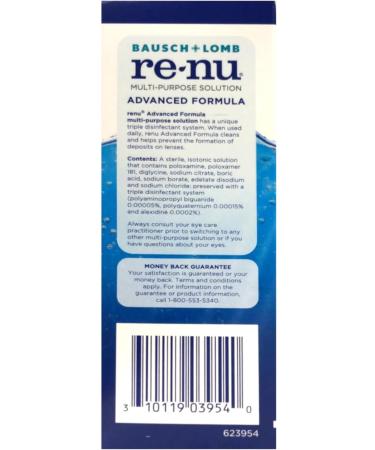 Renu Multi-Purpose Contact Lens Solution Travel Size (2 Fl Oz Pack of 3) - Buy Online for International Shipping - Buy Online on GoSupps.com