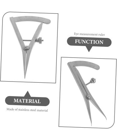 FRCOLOR Orbital Measuring Device Tools Stainless Steel Eye Gauge Stainless Steel Double Eye Gauge Eyelid Surgery Ruler Double Eyelid Measuring Eye Metal Gauge Positioning Ruler Cosmetic - Buy Online on GoSupps.com
