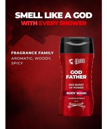Beardo Godfather Body Wash for Men - Luxurious Lather Refreshing Shower Gel & Licorice Extract - 200ml (6.7 fl oz) | Shop Internationally - Buy Online on GoSupps.com