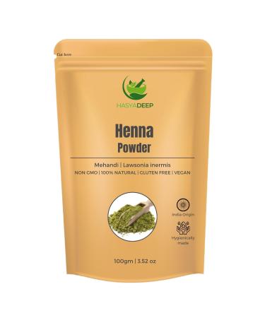 Henna Powder | Lawsonia inermis | Traditional Ayurvedic Herb (100gm/3.52oz) 100gm/3.52 Ounce