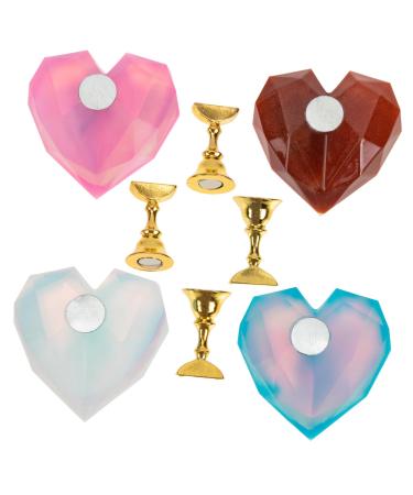 Ipetboom Nail Display Stand 4 Sets Nail Holder Manicure Resin Paint Manicure Racks