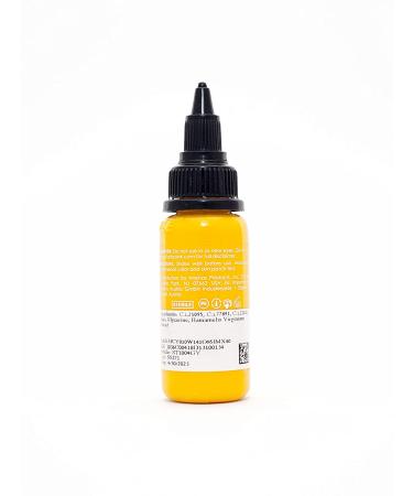 Intenze Golden Yellow Tattoo Ink 1oz - Vibrant Shade for Professional Tattoos (Pack of 1) - Buy Online on GoSupps.com