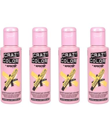 Buy Crazy Colour Semi Permanent Hair Dye Canary Yellow No.49 - 100ml Box of 4 | International Shipping Available - Buy Online on GoSupps.com
