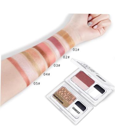 NOLITOY Eyeshadow Makeup Palette Eye Shadow Two-color The Lazy Girl - Buy Online on GoSupps.com
