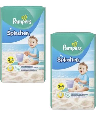 Tilz Disposable Swim Nappies Size 3-4 for Babies & Toddlers - Pack of 24 | Includes Tilz Nappy Bags | Splashers Nappies - 6-11kg - Buy Online on GoSupps.com