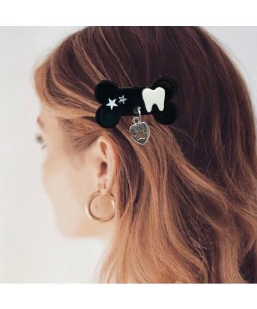 XIAHIOPT Hair Clip Cartoon Hair Clips Side Hair Clip Halloween Costume Decorative Hair Pins Barrette for Women Girls White - Buy Online on GoSupps.com