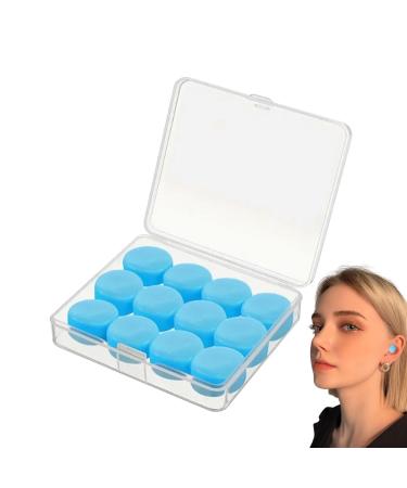 Swimming Ear Plugs - Waterproof Ear Plugs | 12PCS Soft Earplugs for Sleep | Noise-Canceling Reusable Earplugs | Silicone Ear Plugs for Sleeping and Swimming | Comfortable Protection