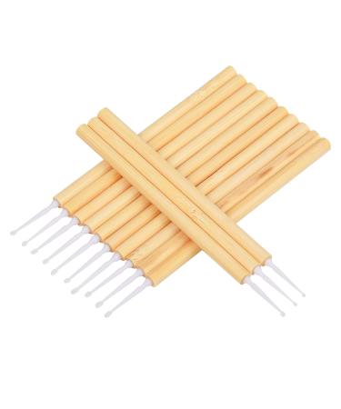 XNHIU Disposable Mascara Wands Bamboo Cotton Swabs Set Makeup Brushes Applicators Kits for Eyelash Extensions (20)